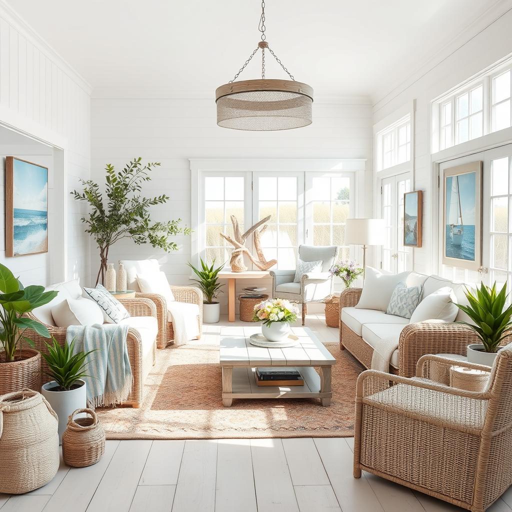 coastal cottage living room