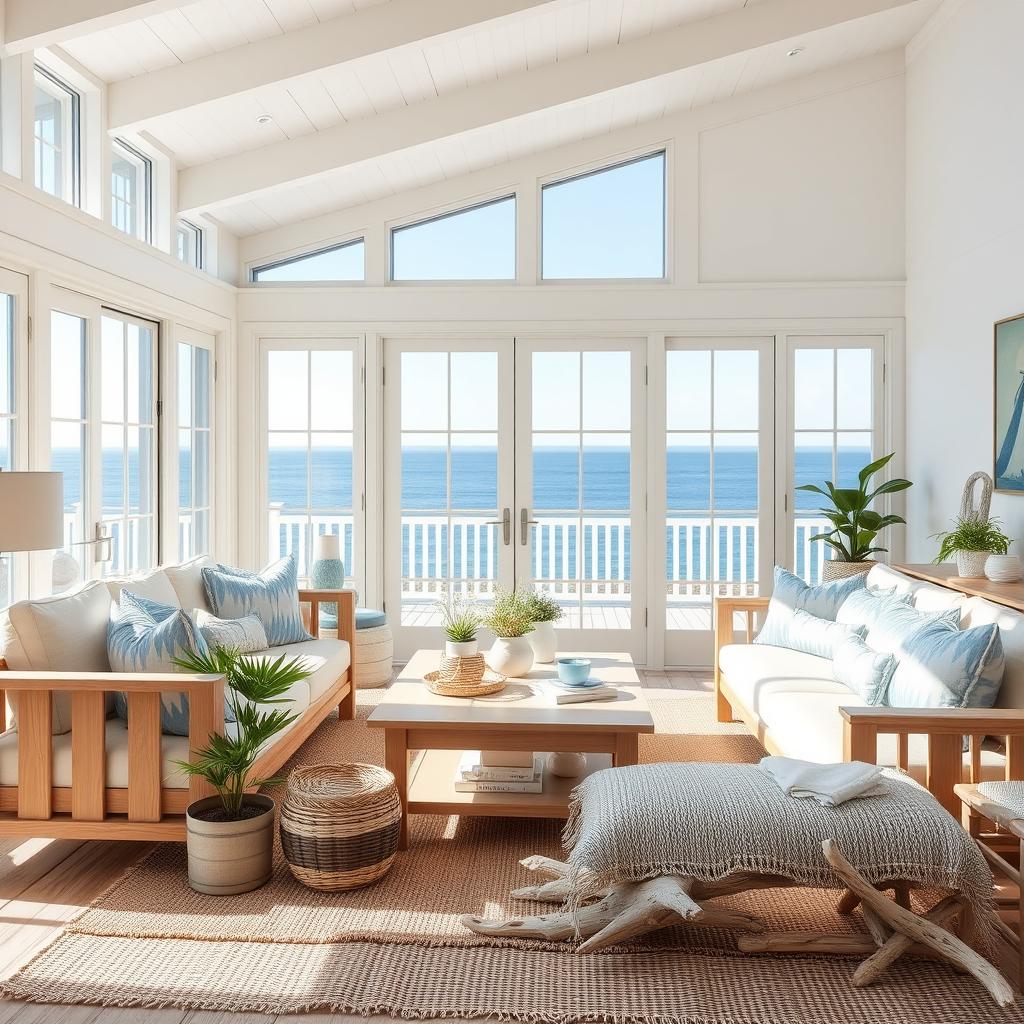 coastal living room layout