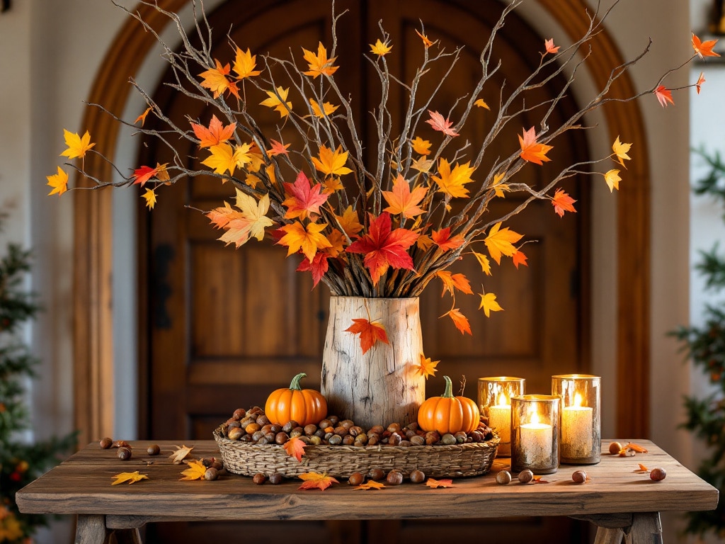 entryway dried branches