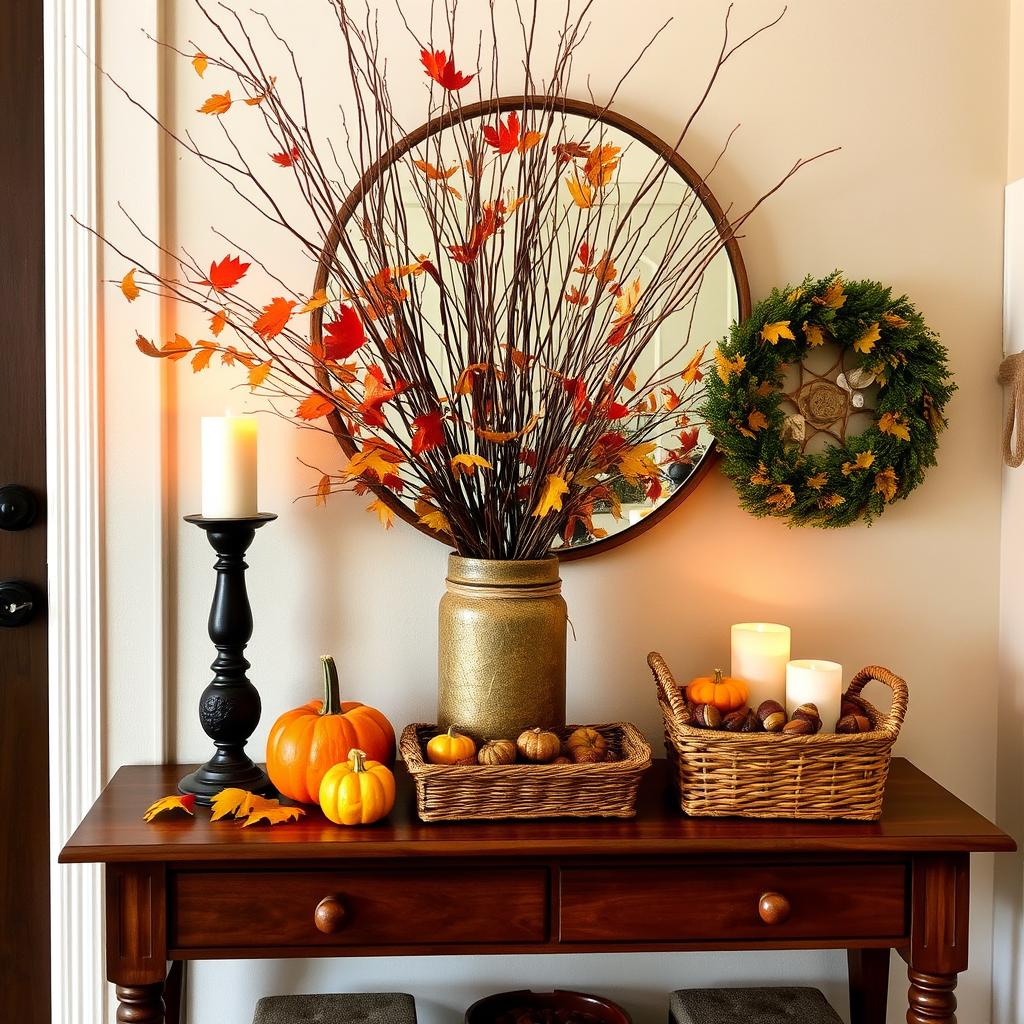 fall entryway accents