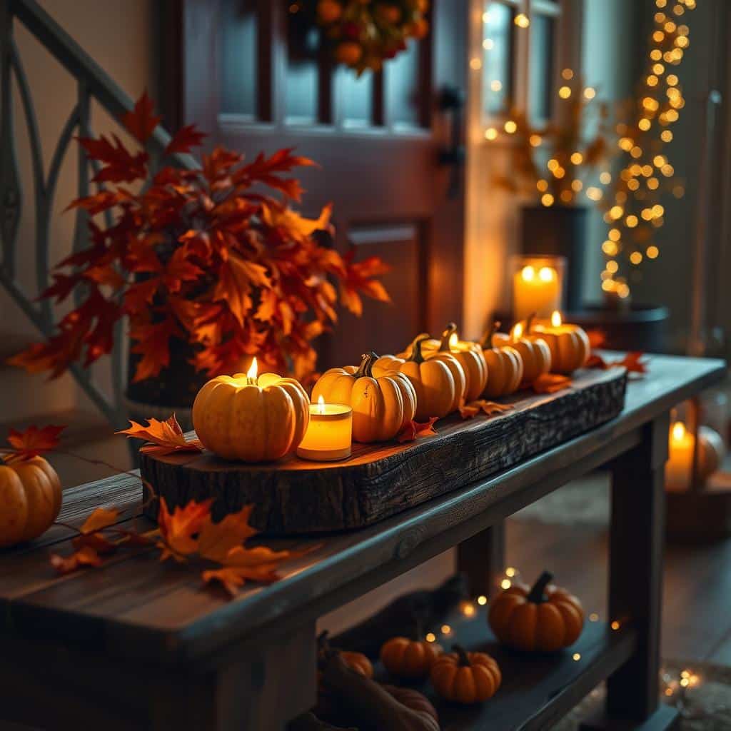 fall entryway lighting