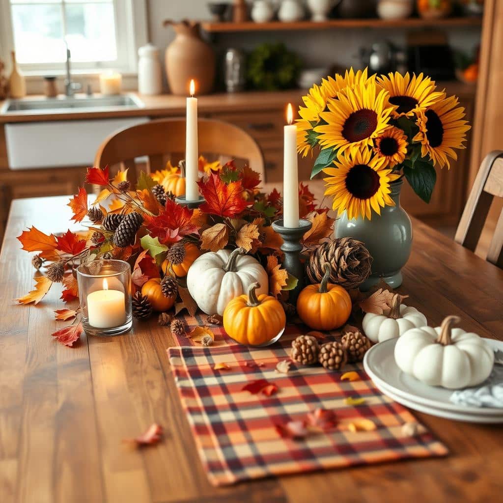 fall kitchen centerpiece