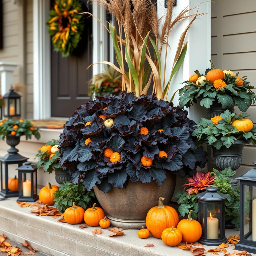 fall vegetable displays