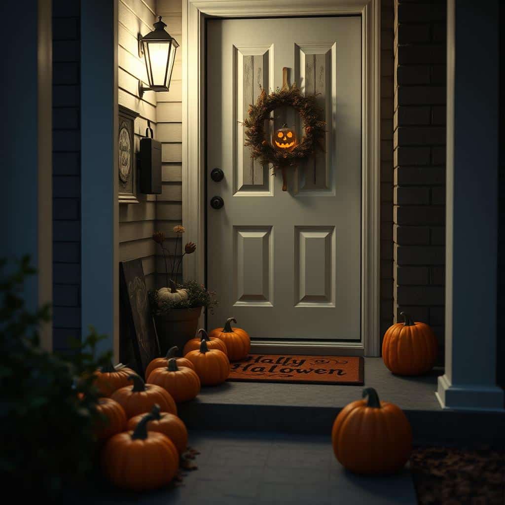 halloween front stoop