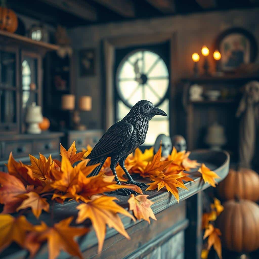 iron crow decor