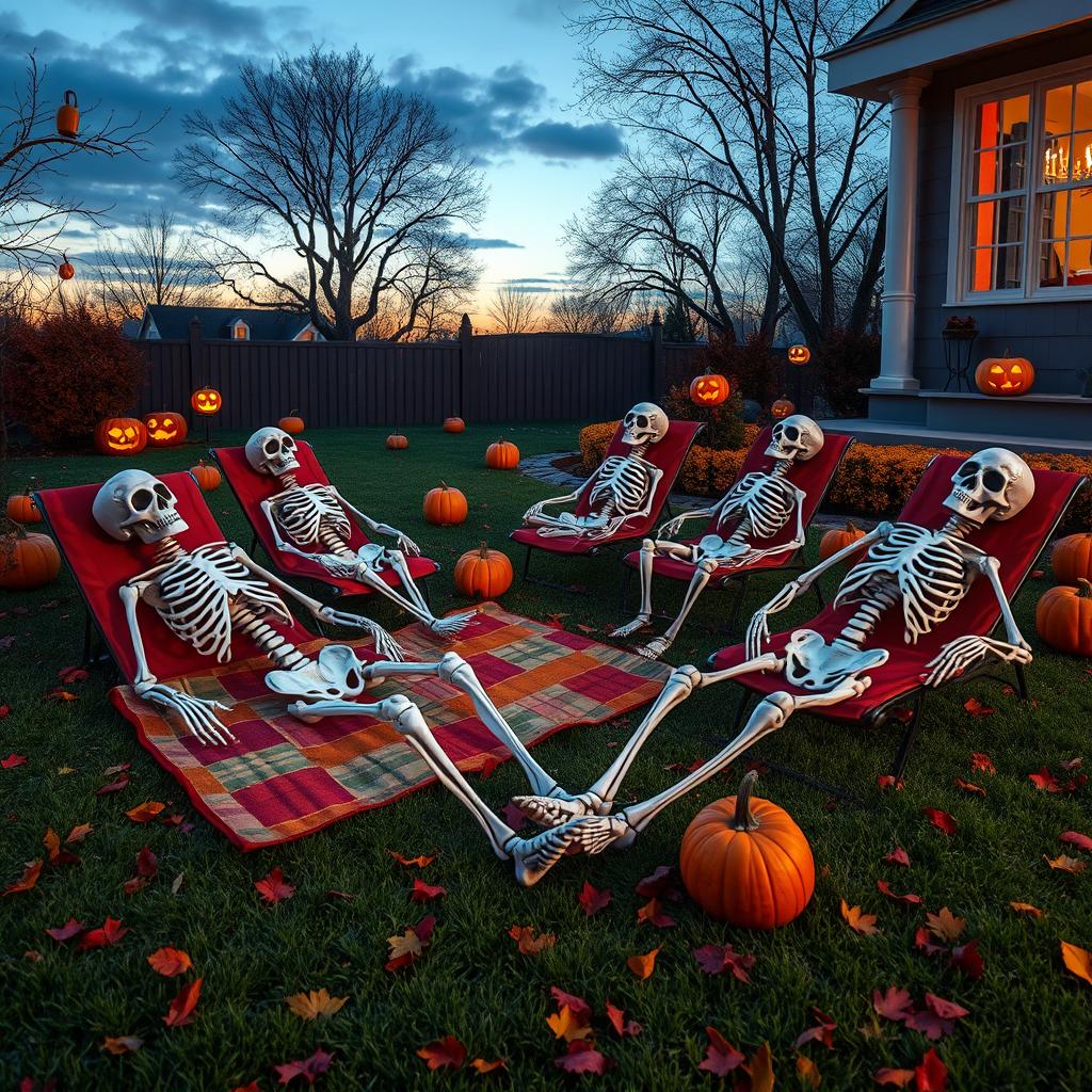 lazy skeleton displays