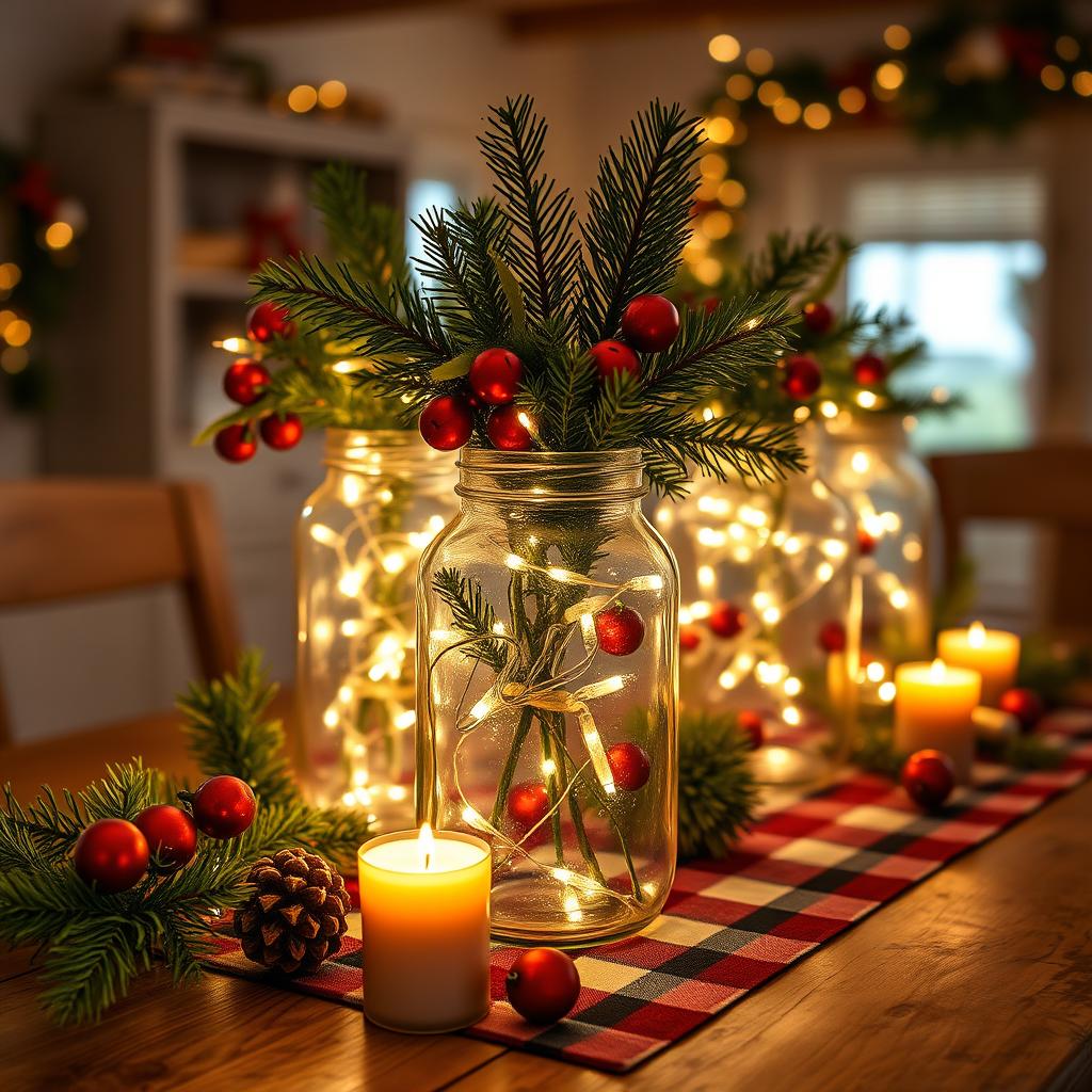 mason jar christmas decor