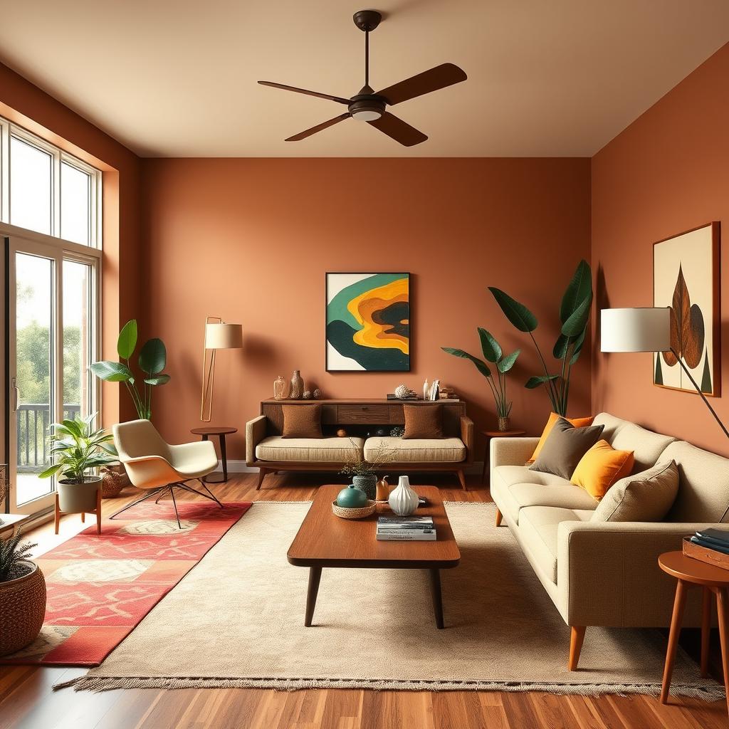 mid century modern color palette