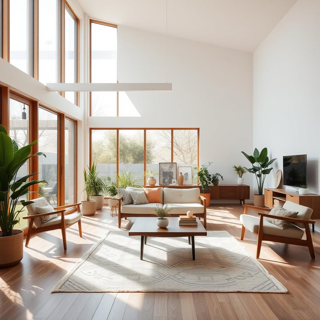 mid century modern interior