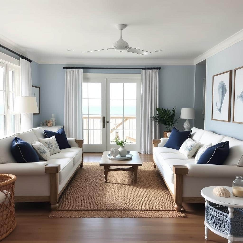 nautical living room decor