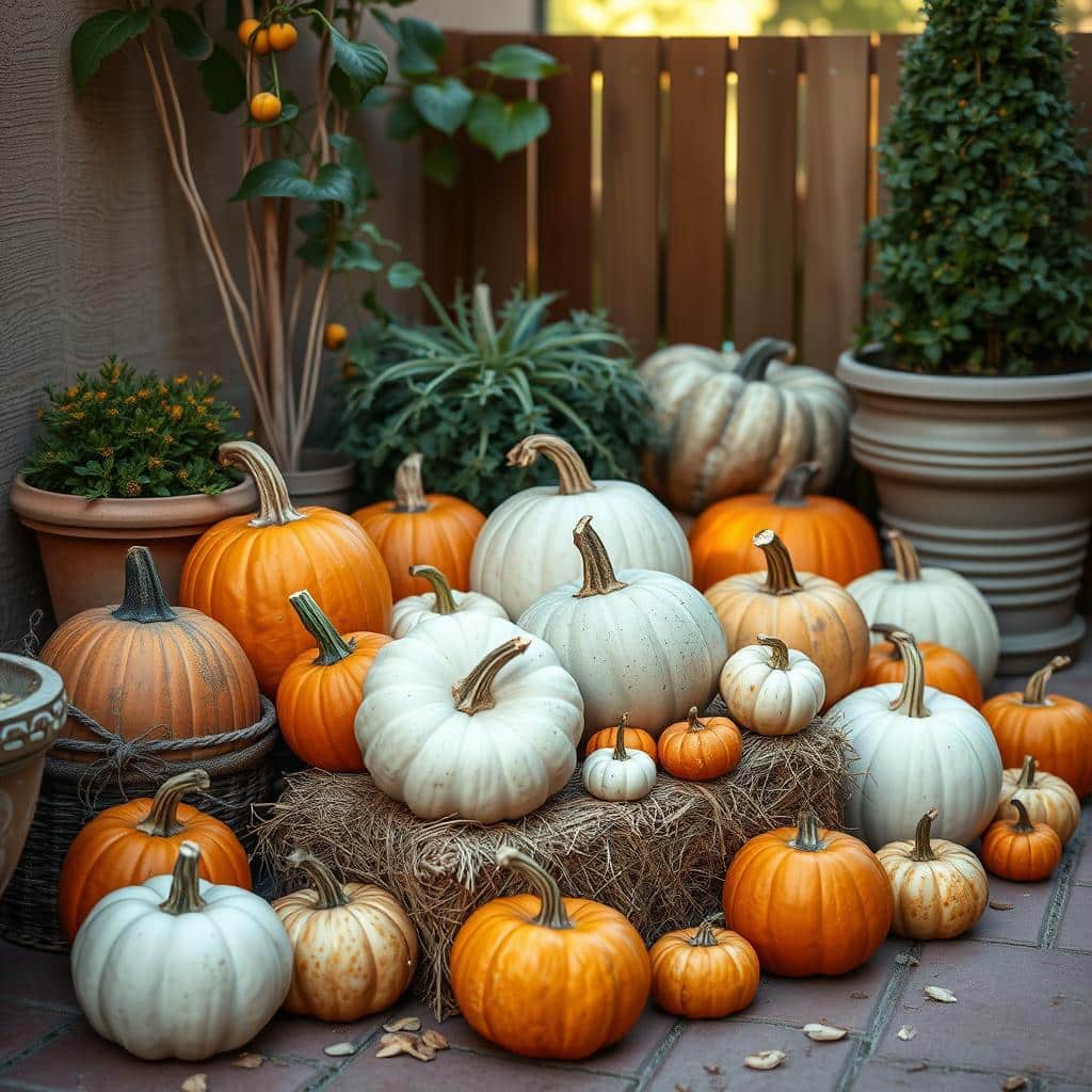 patio pumpkins