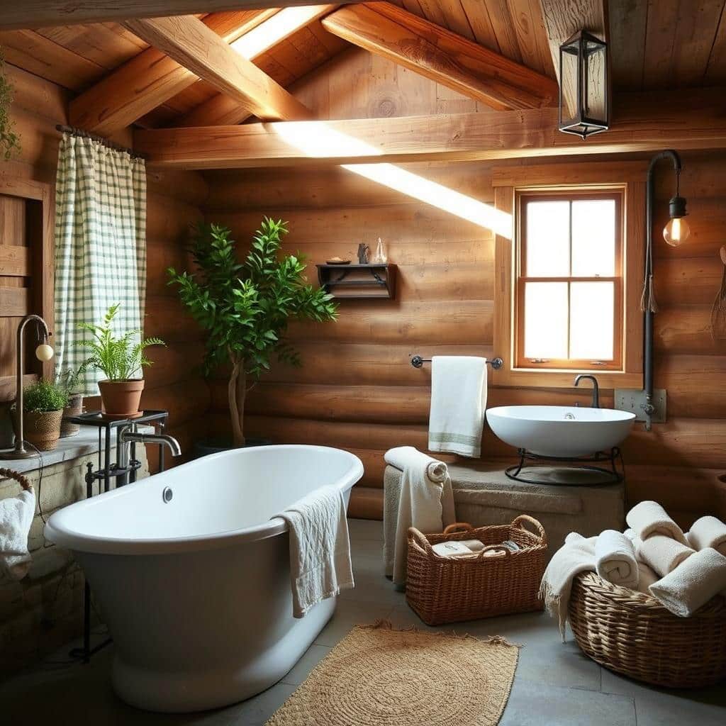 rustic bathroom design