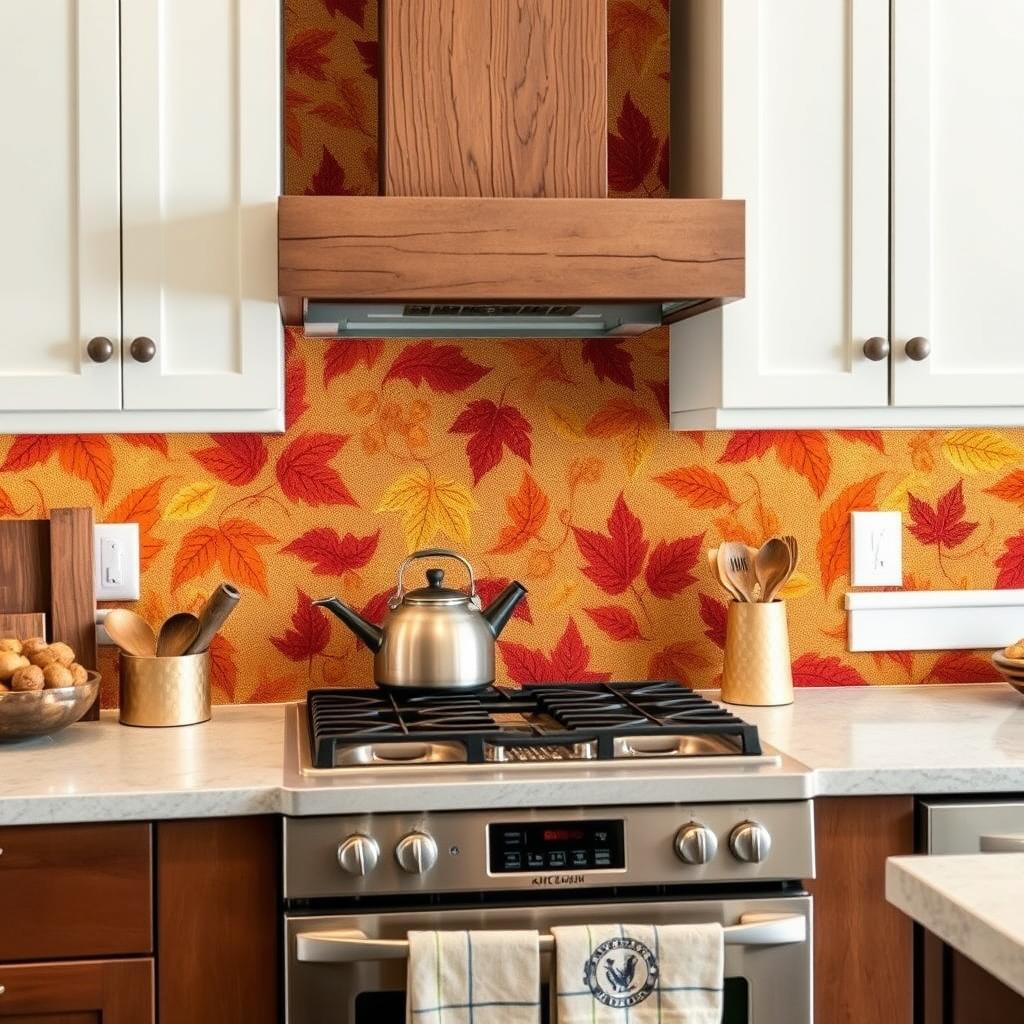 seasonal kitchen backsplash