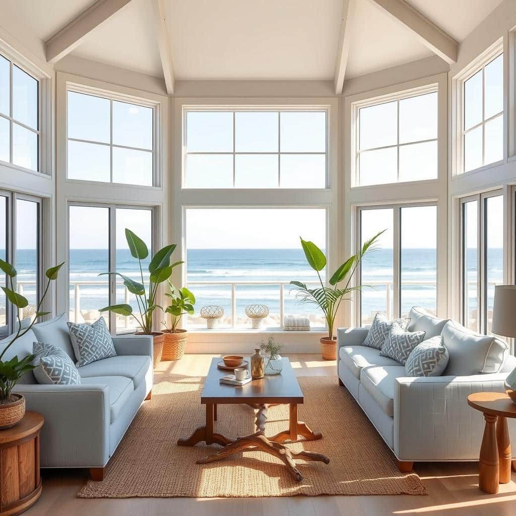 serene coastal living room