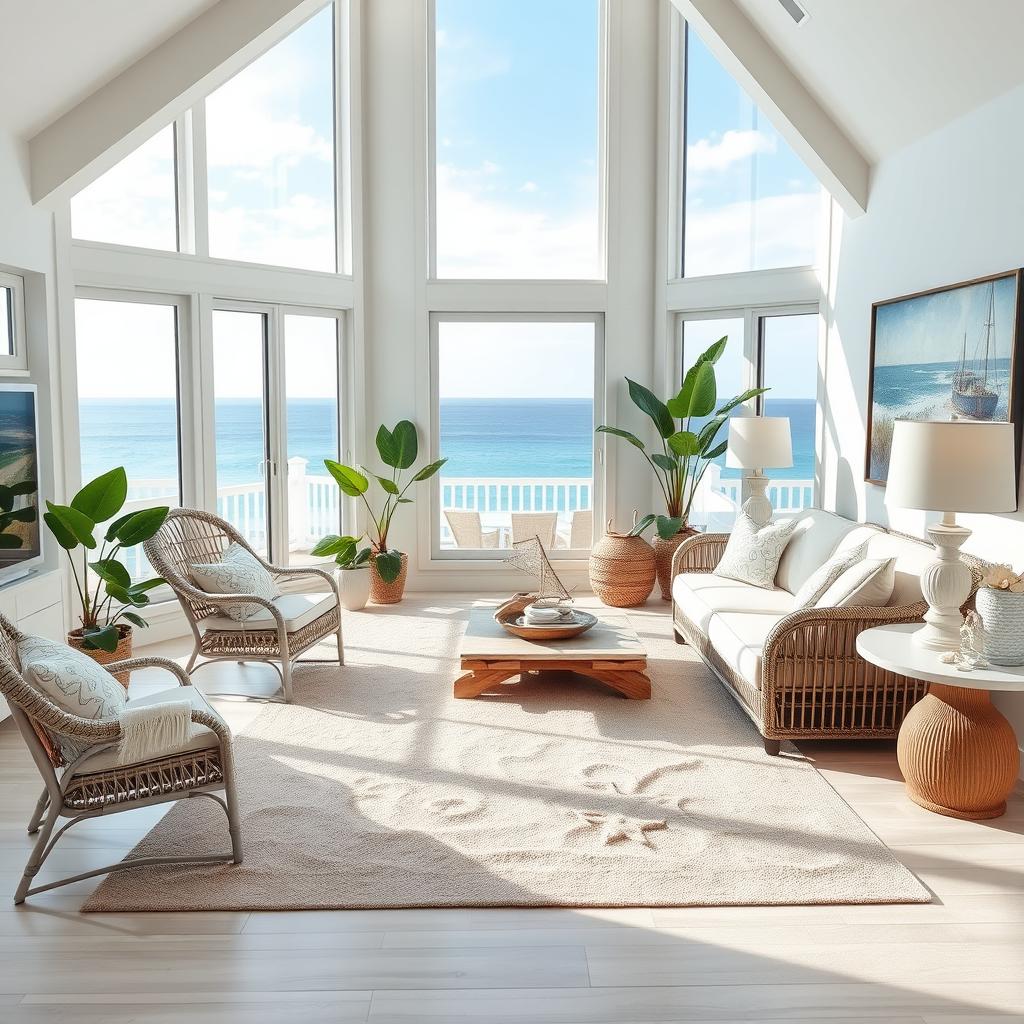 serene coastal living room