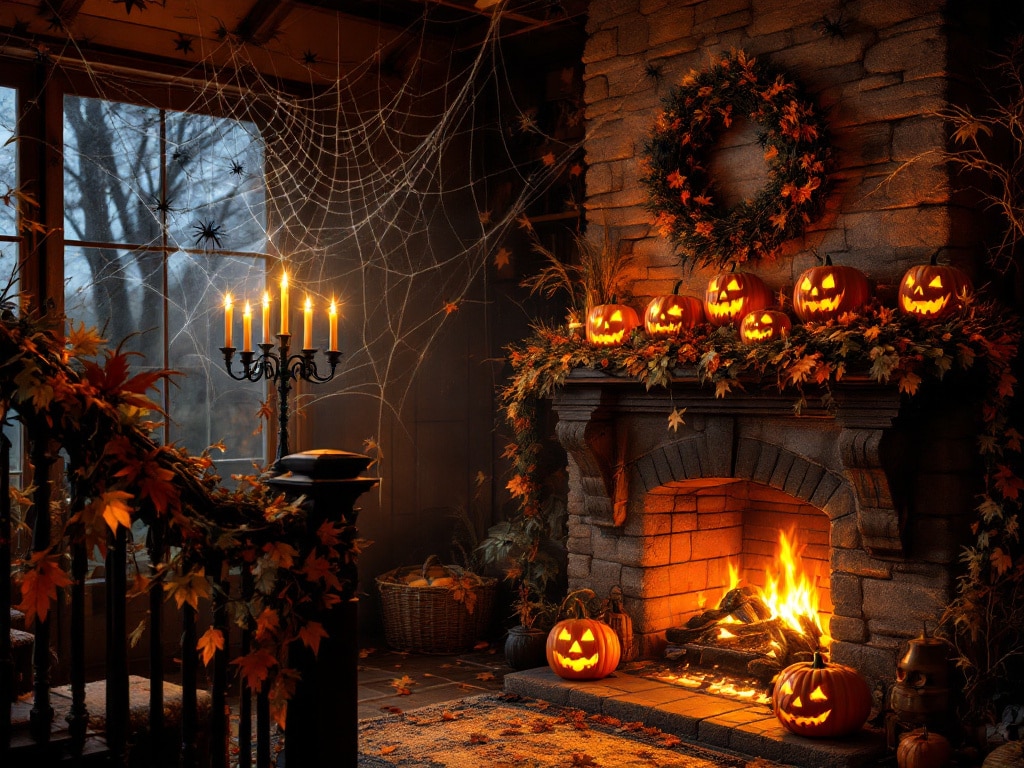 spooky fireplace