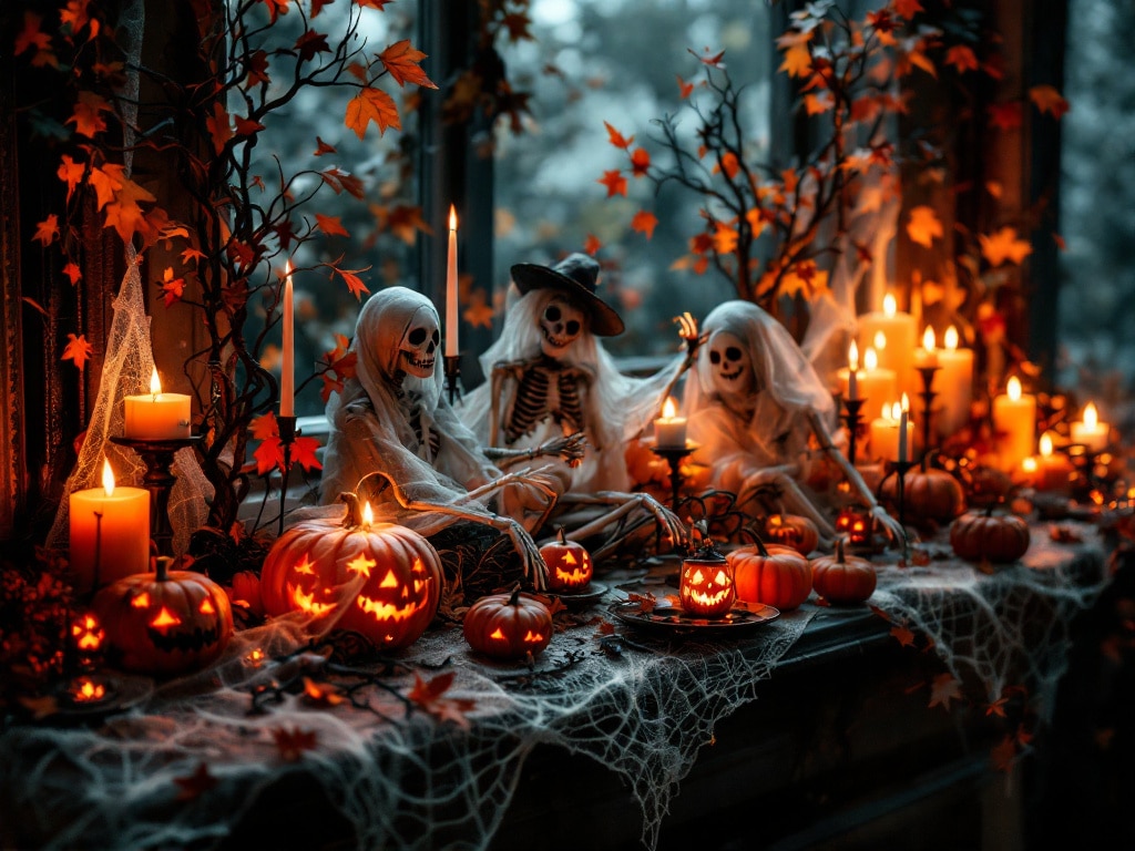 spooky mantel idea