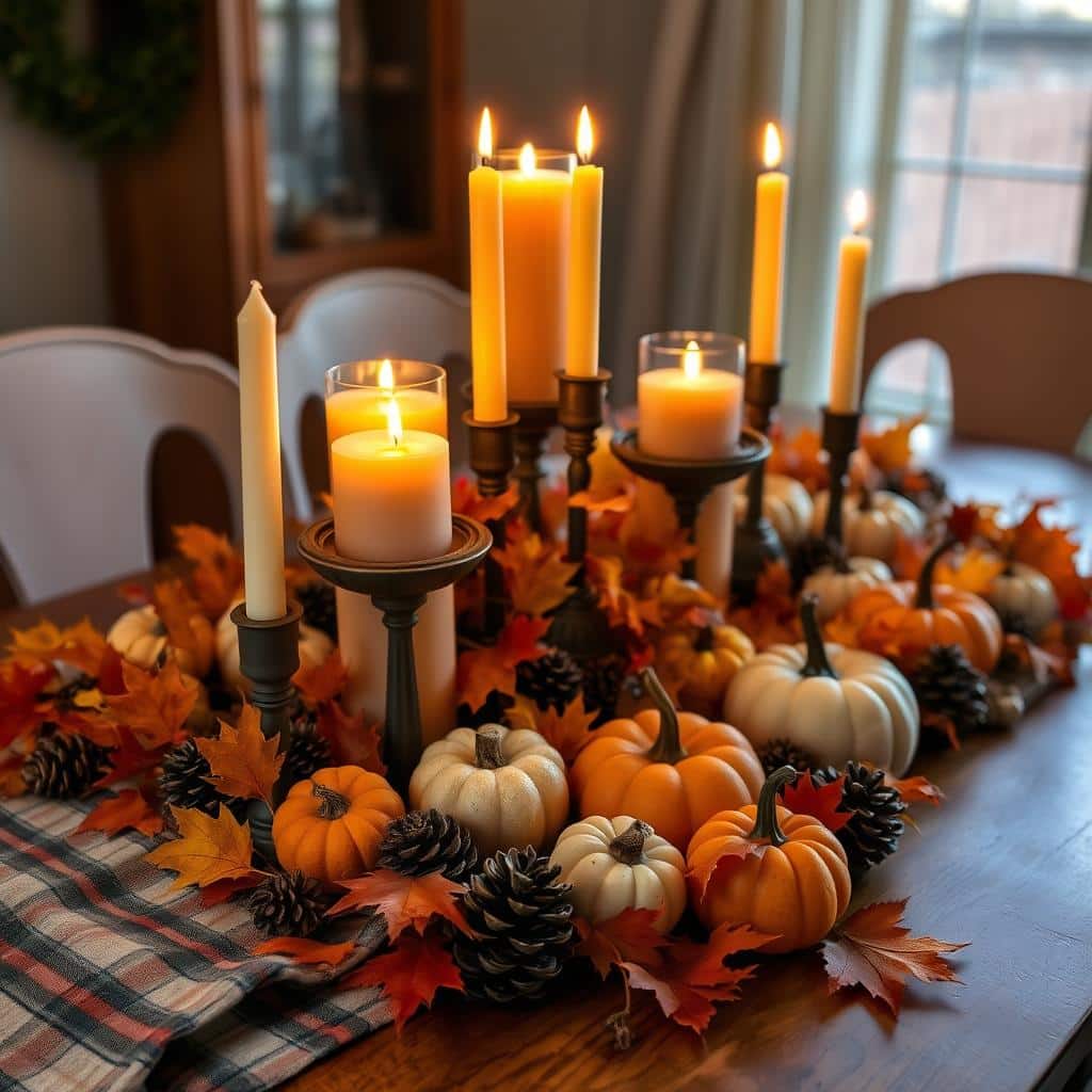 thanksgiving candle decor