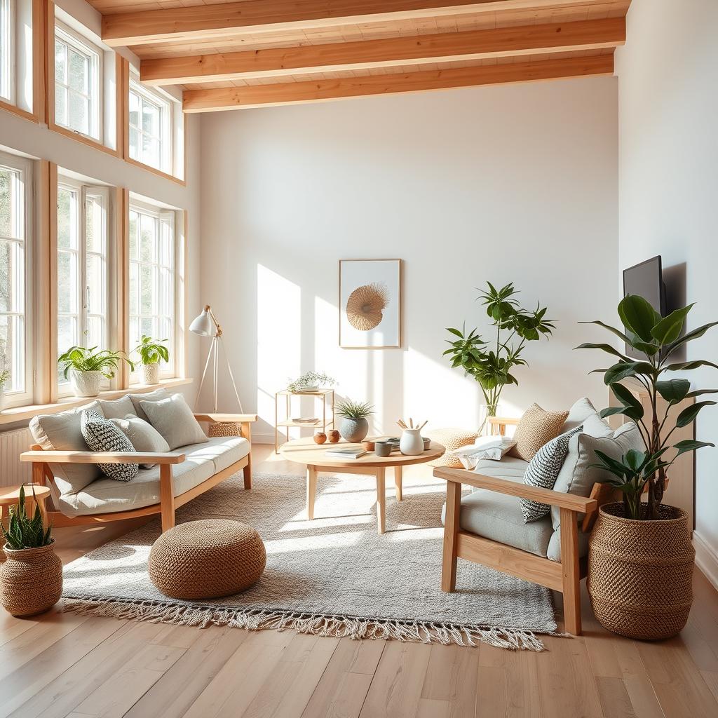 use of natural materials in scandinavian design