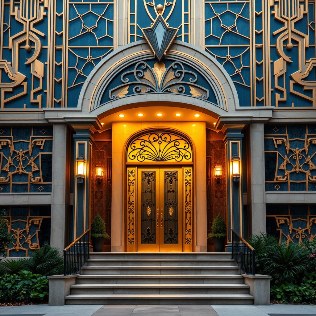 Art deco entrance design