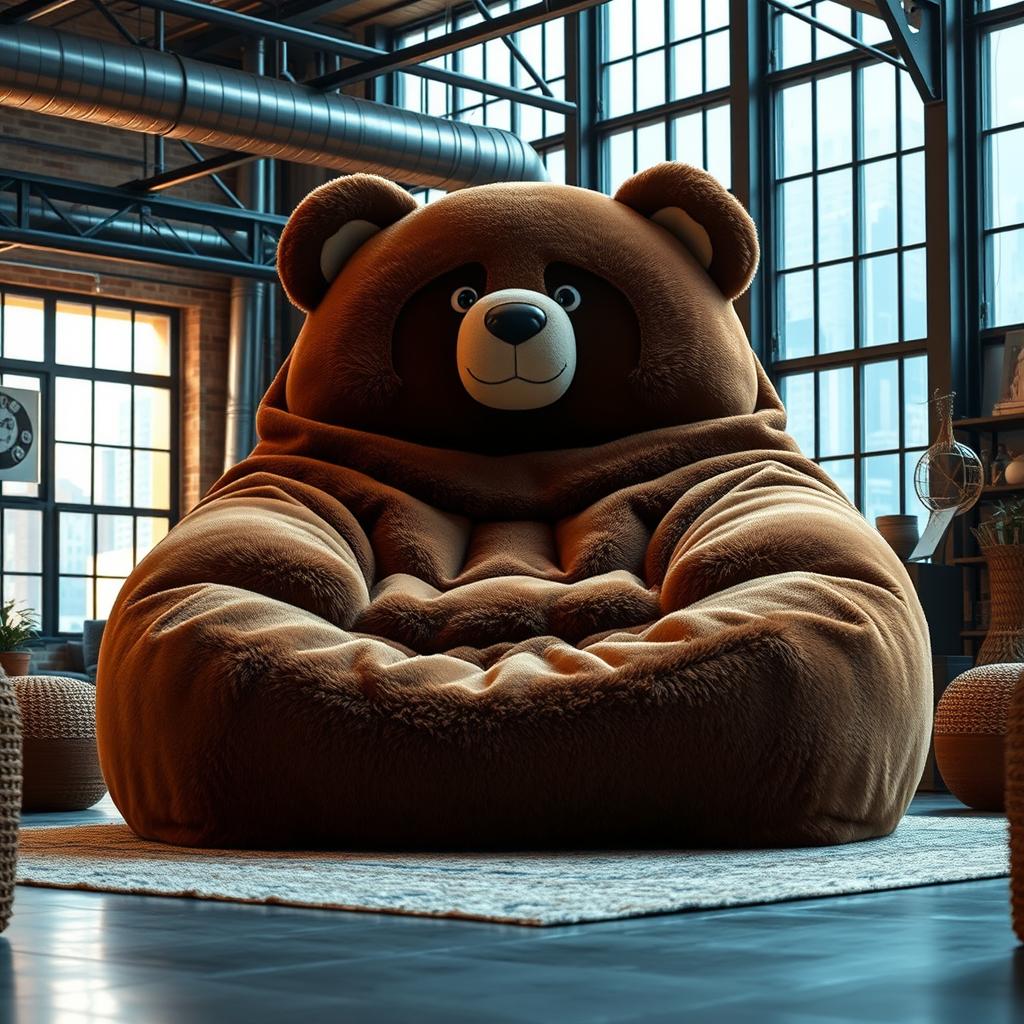 Bear-shaped loungers