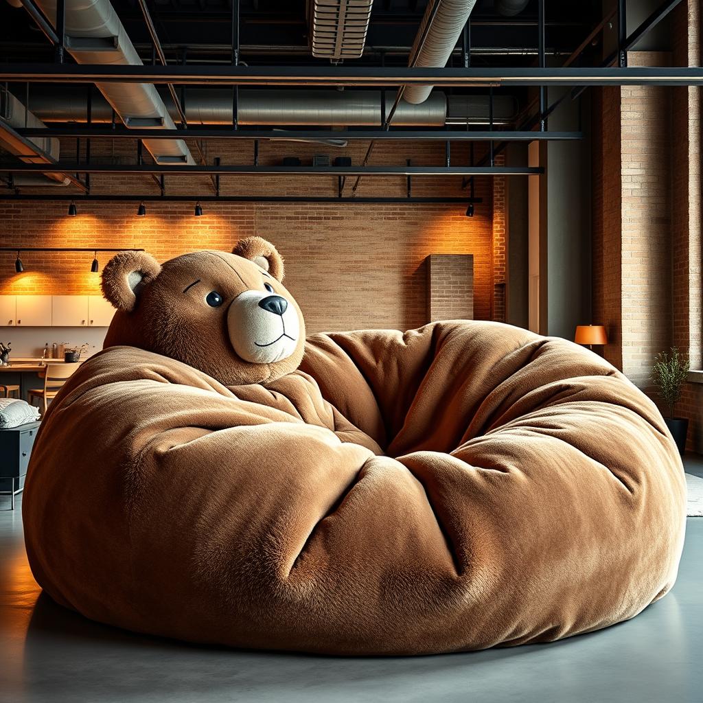 Beary Cozy Bear Lounger