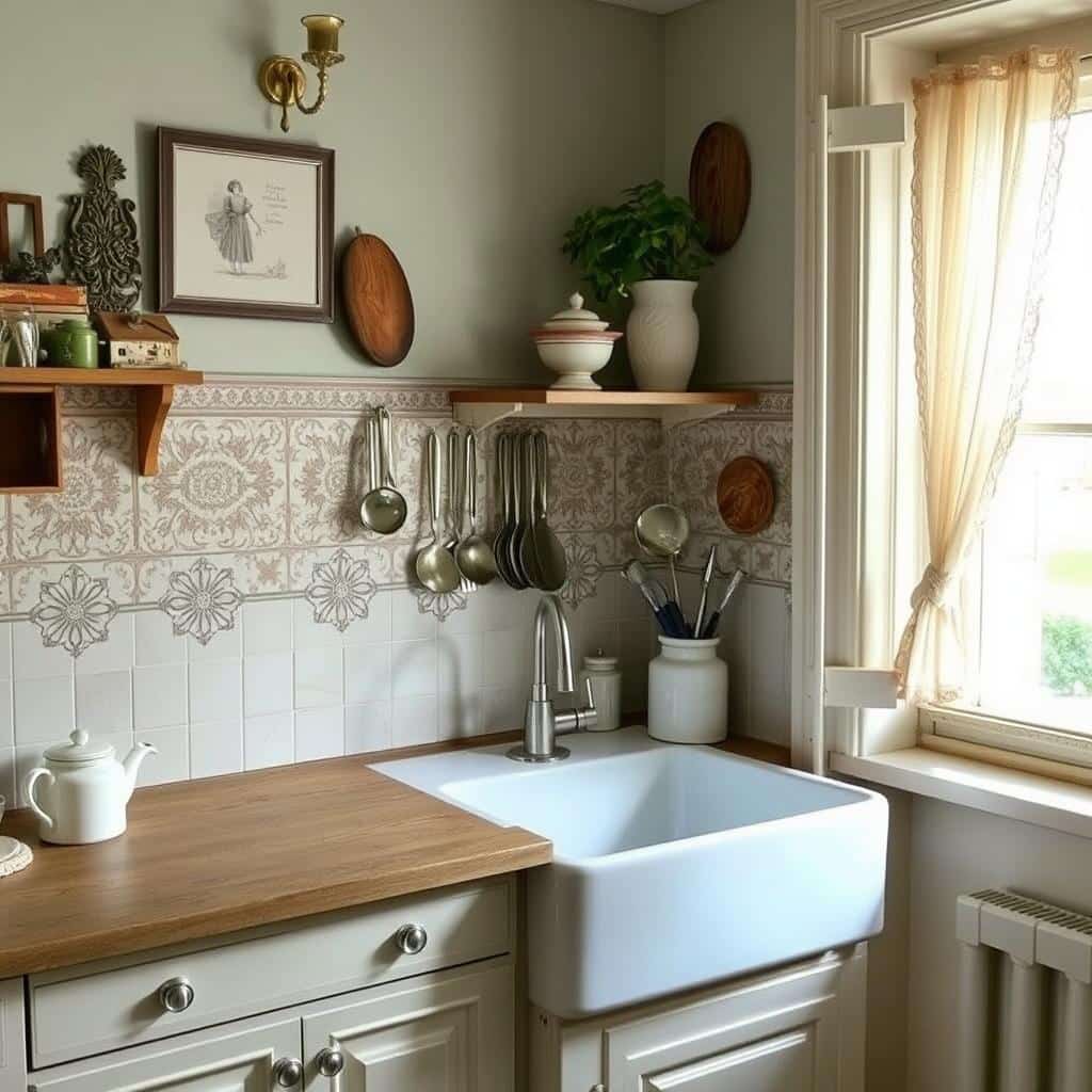 French Parisian kitchen sink