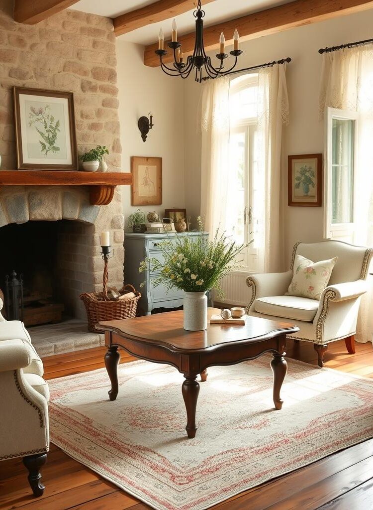 How To Get The Look Of The Classic French Country Living Room