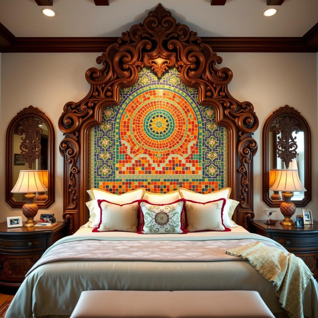 Mediterranean headboard