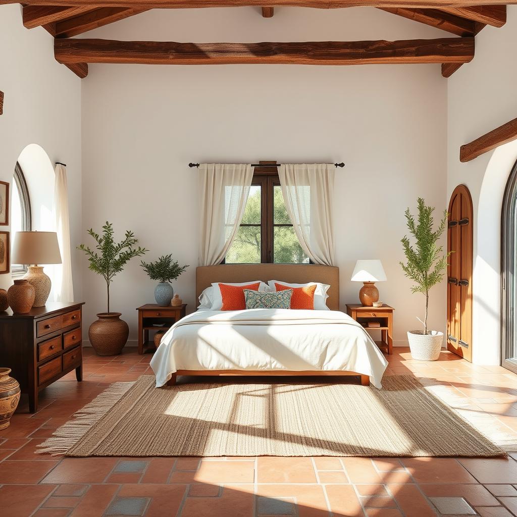 Mediterranean style bedroom