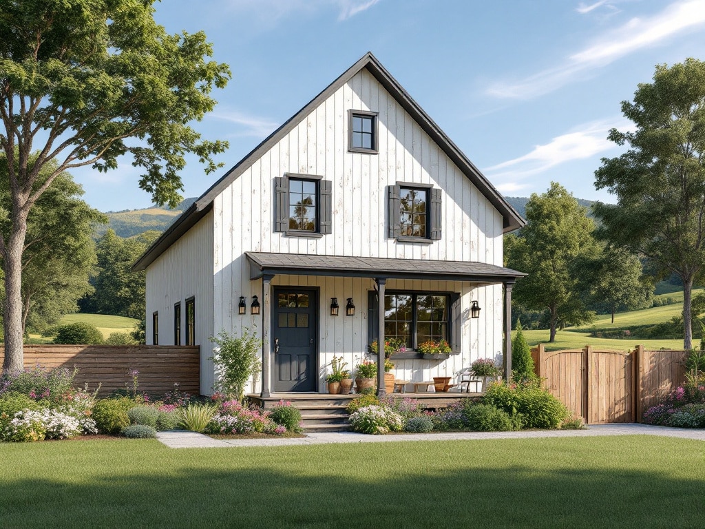 Modern farmhouse exterior