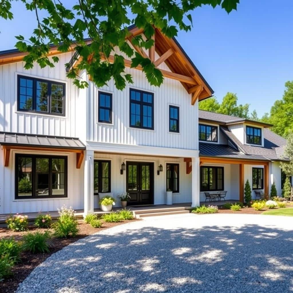 Modern farmhouse exterior