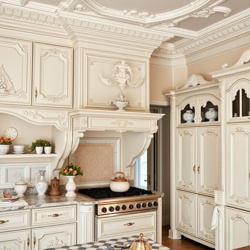 Ornate kitchen details