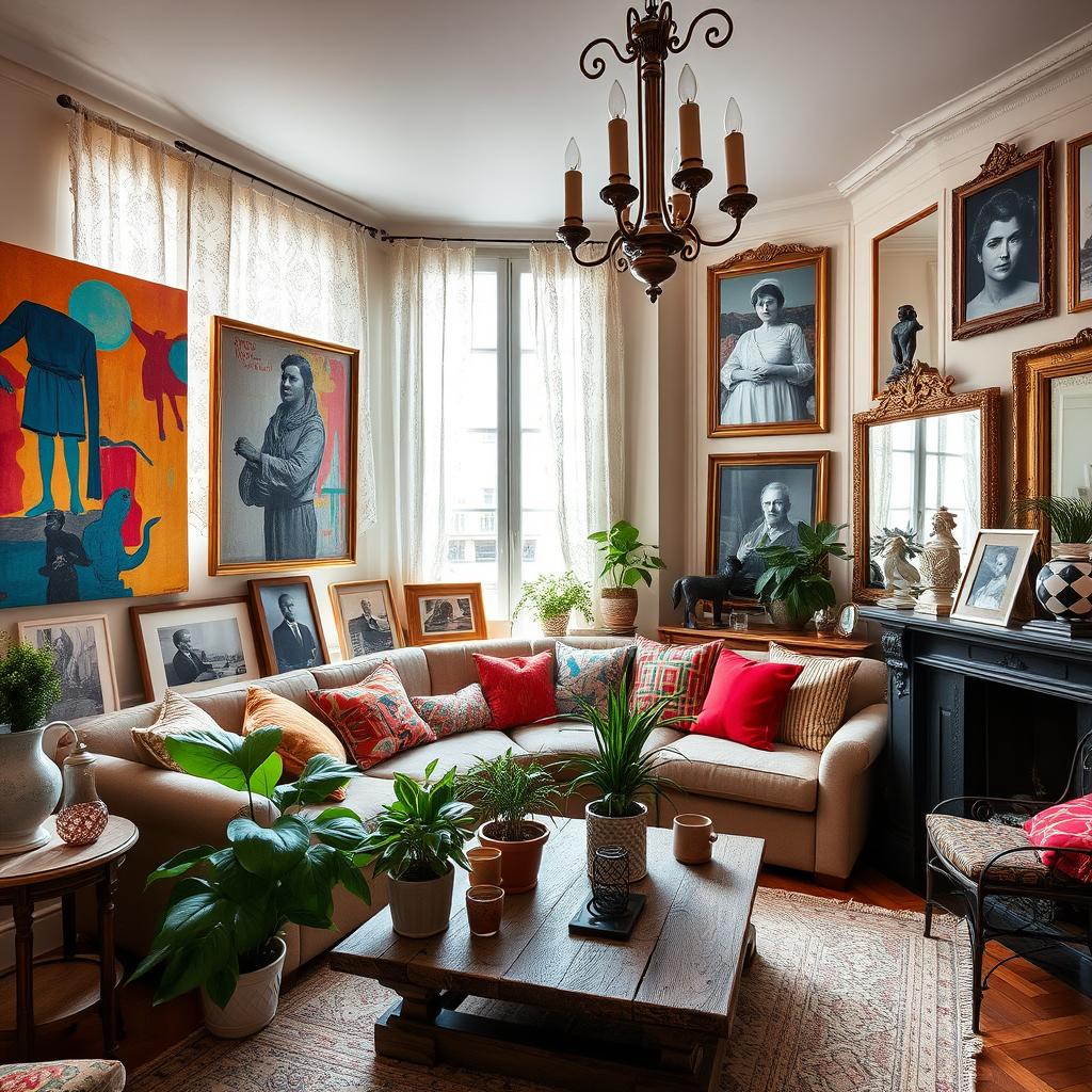 Parisian apartment art