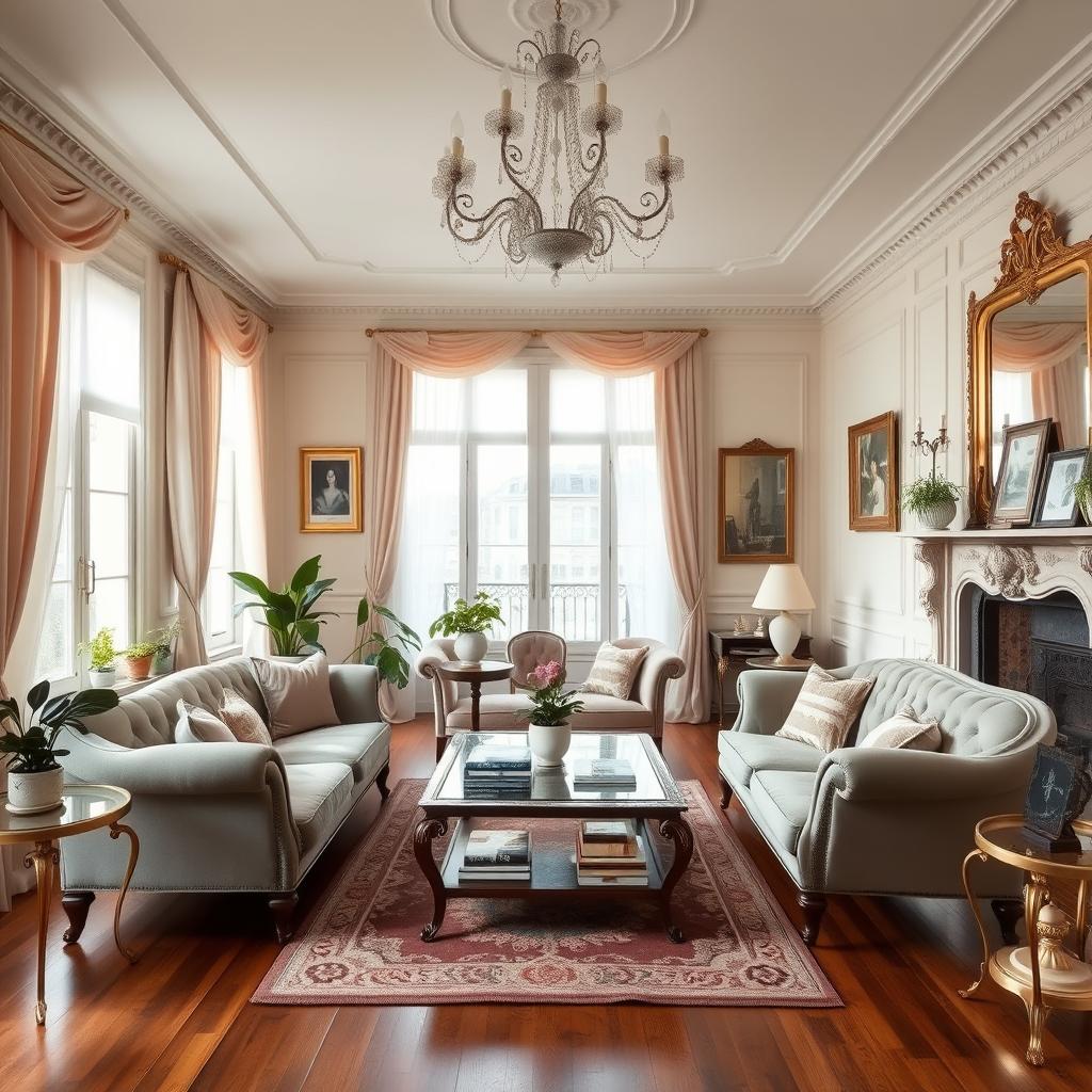 Parisian-inspired living room