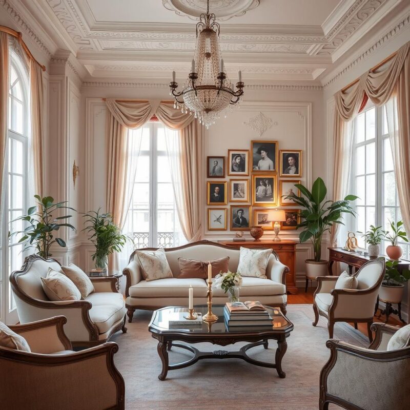 Parisian living room styling