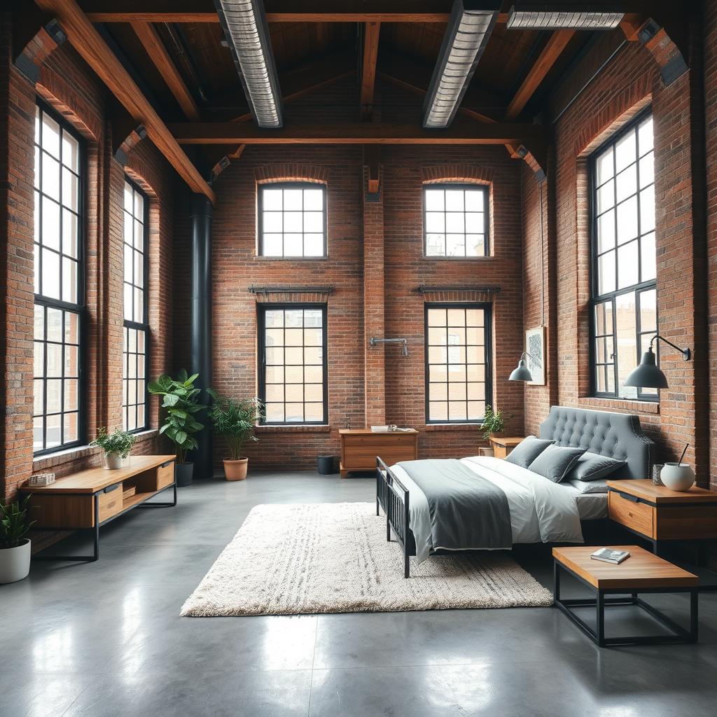 a loft bedroom