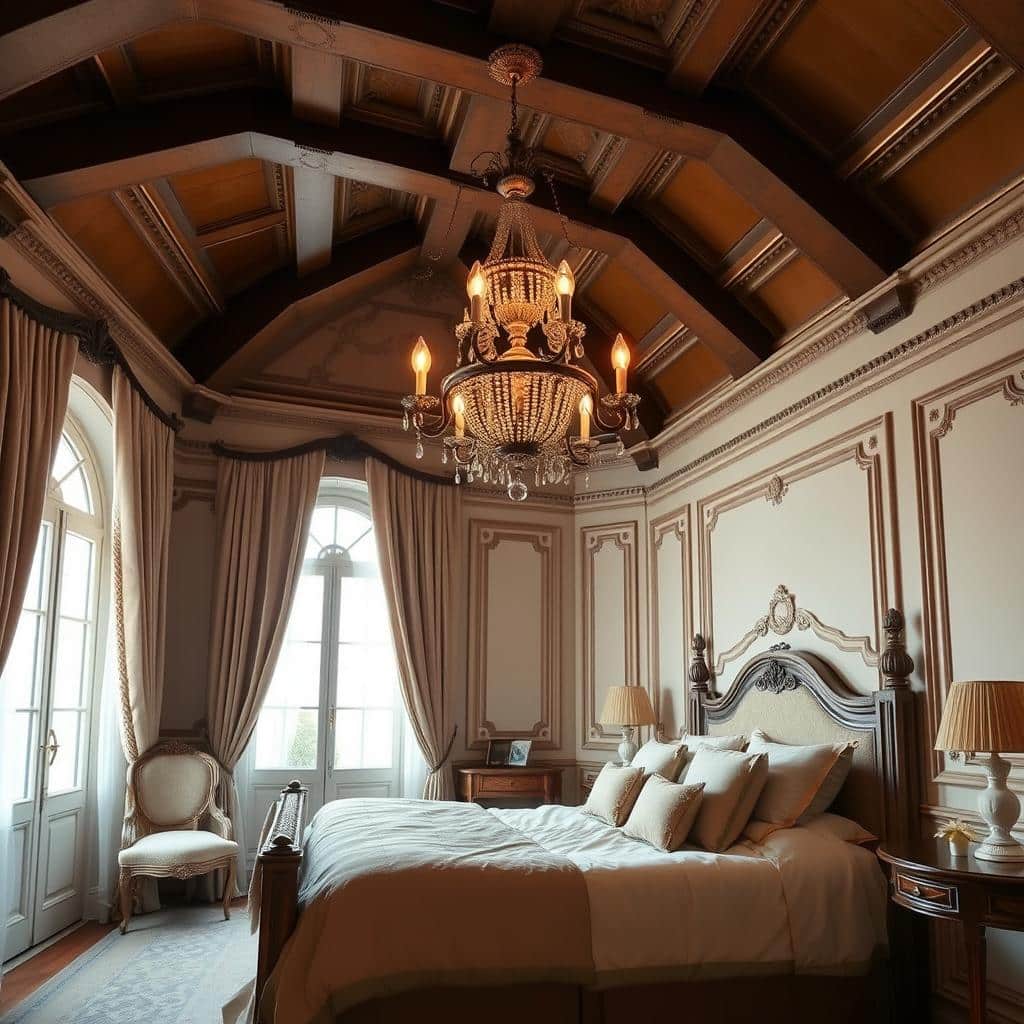 architectural elements in parisian bedrooms