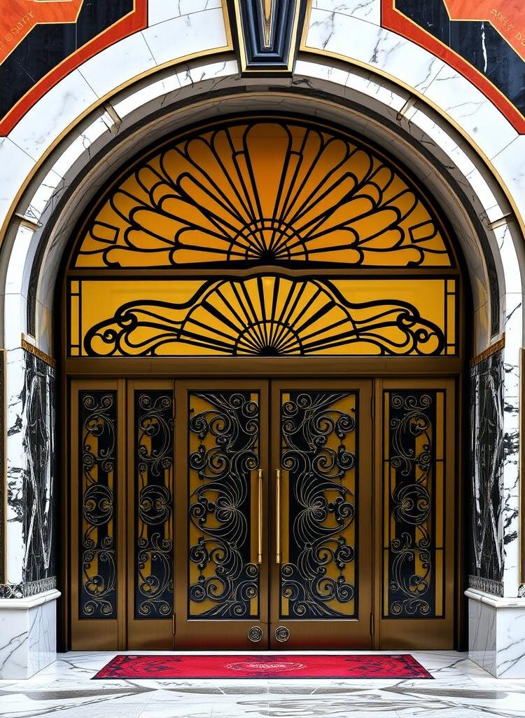 art deco entrance elements