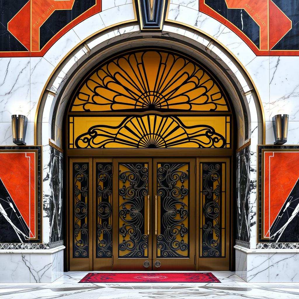 art deco entrance elements