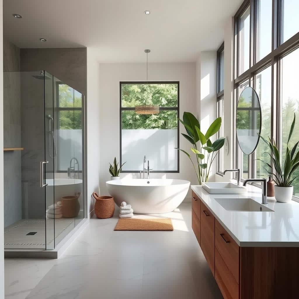 bathroom layout and flow