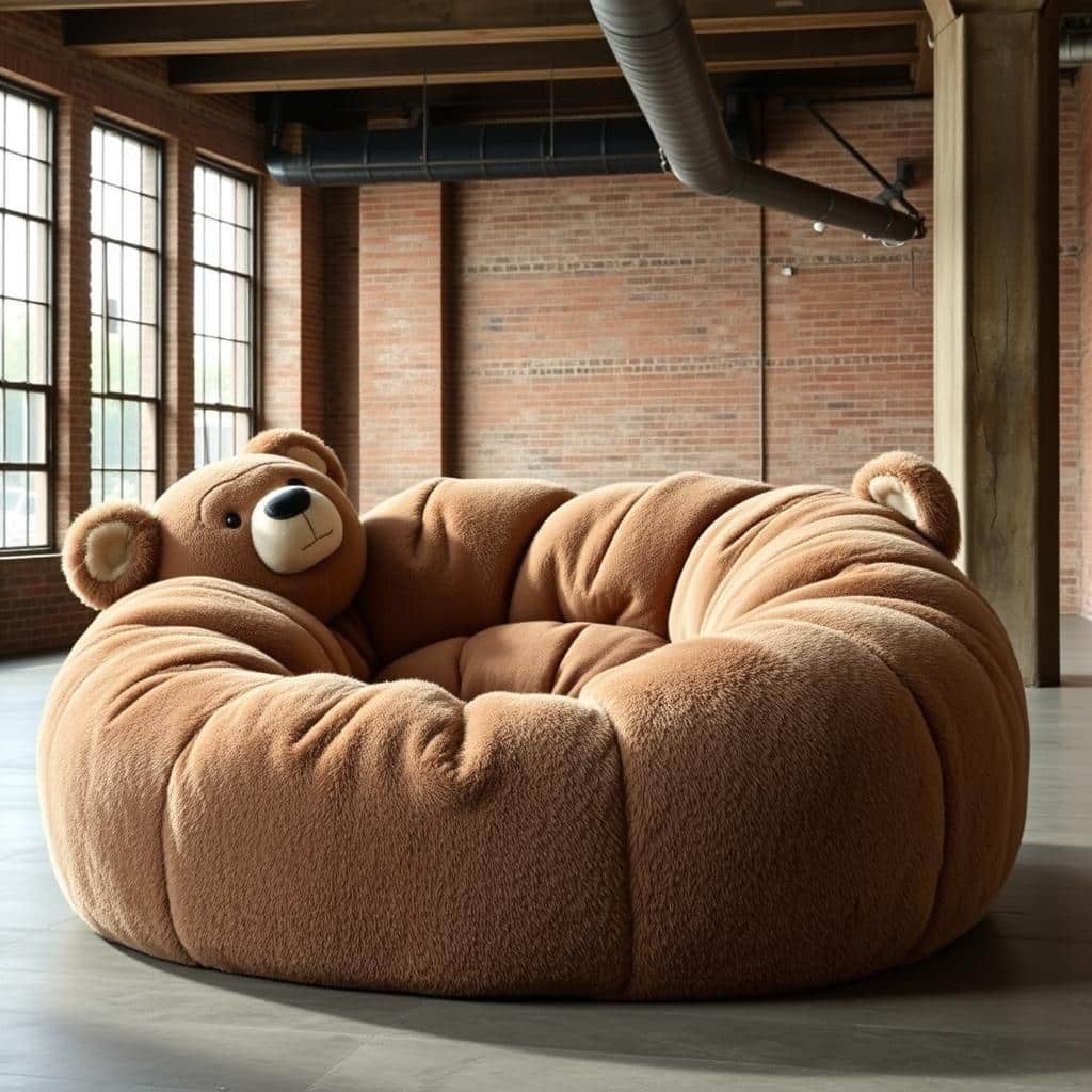 bear-shaped lounger