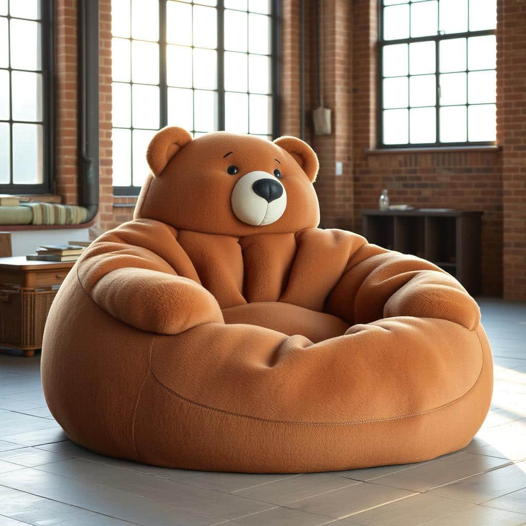 bear-shaped lounger