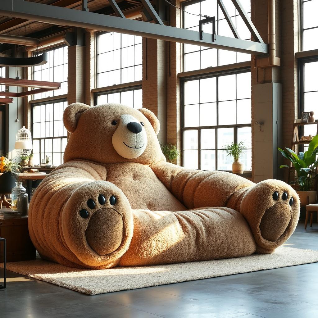 bear-shaped lounger