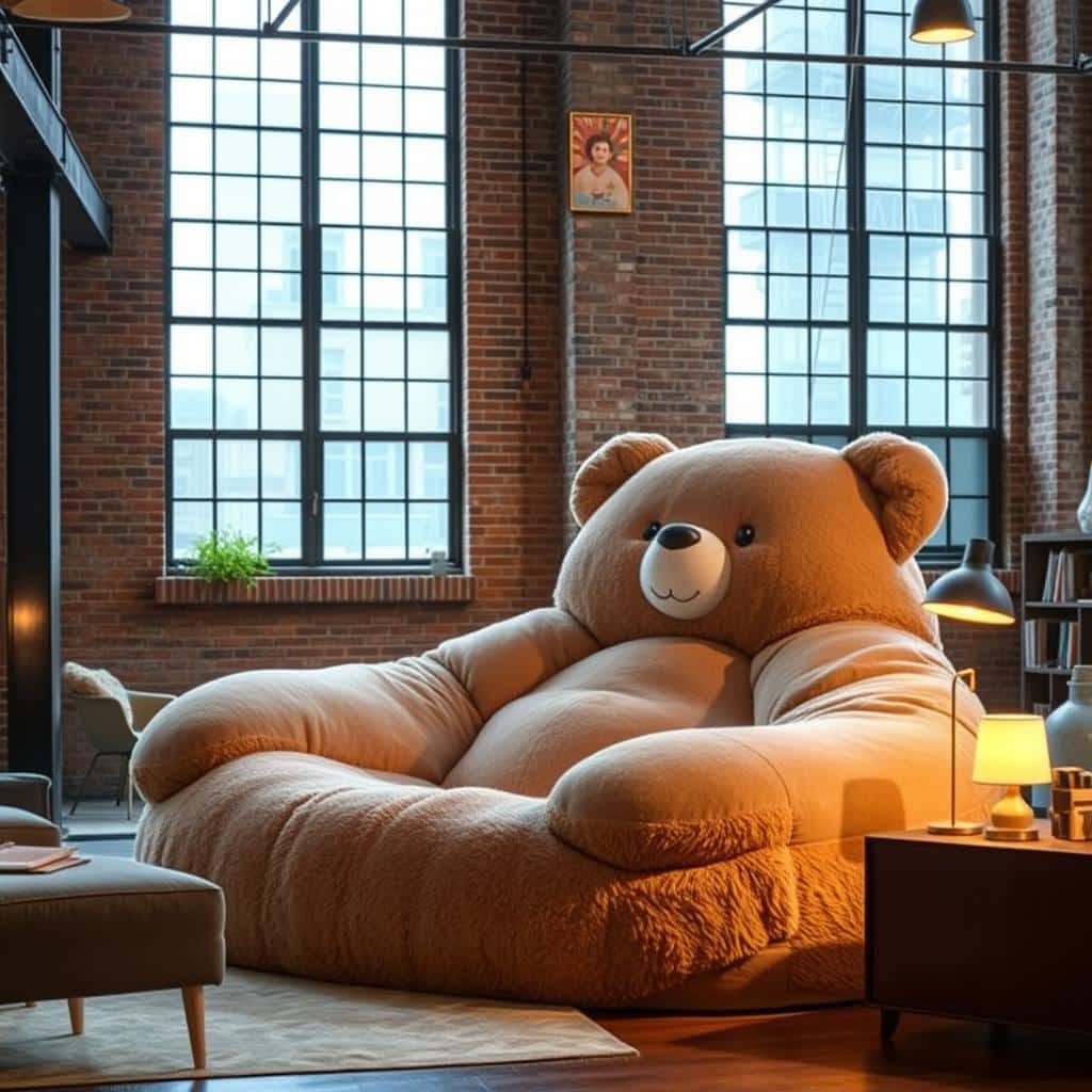 bear shaped lounger