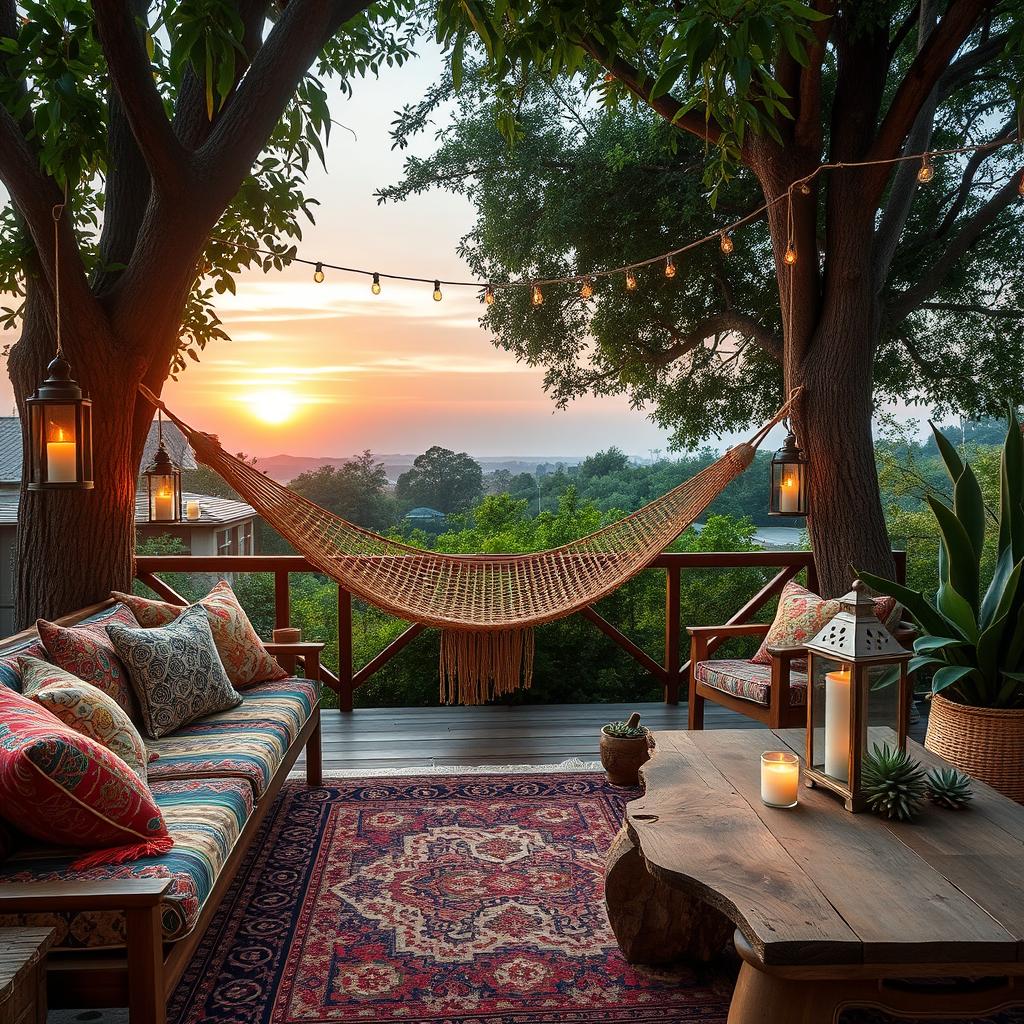 bohemian outdoor living