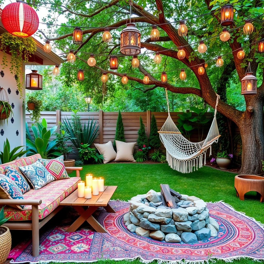 boho backyard