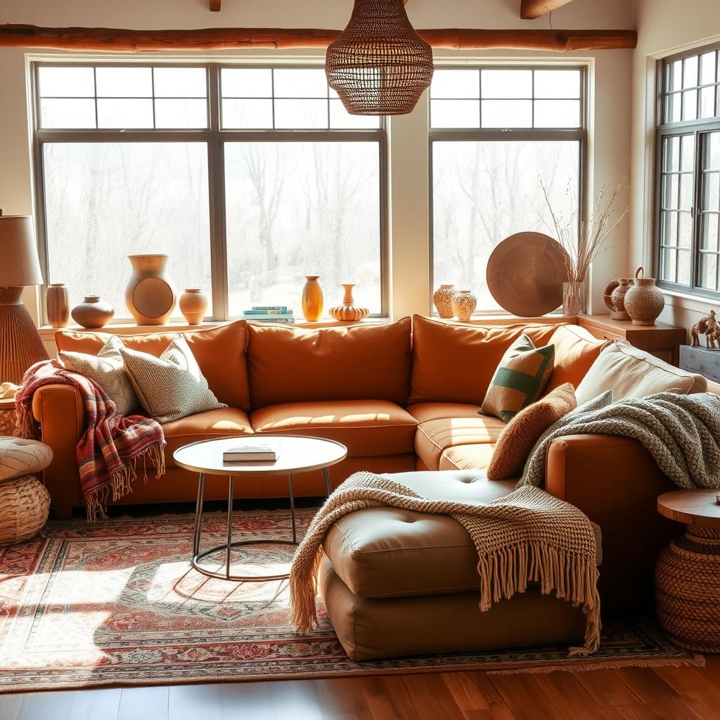 boho living room10