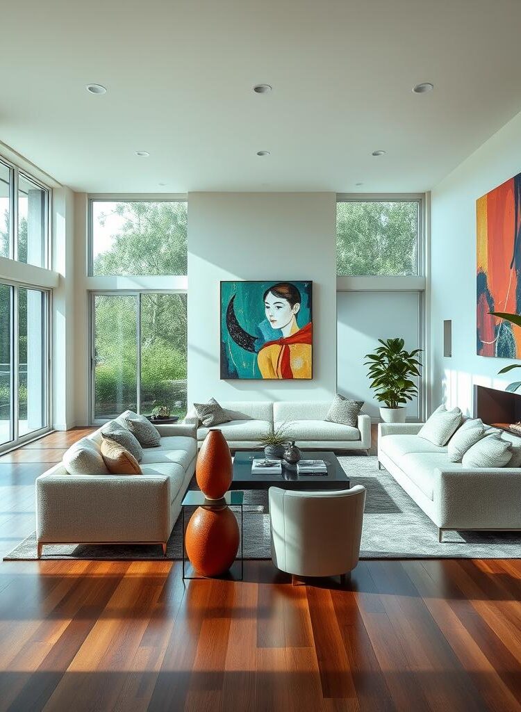 contemporary art interior design