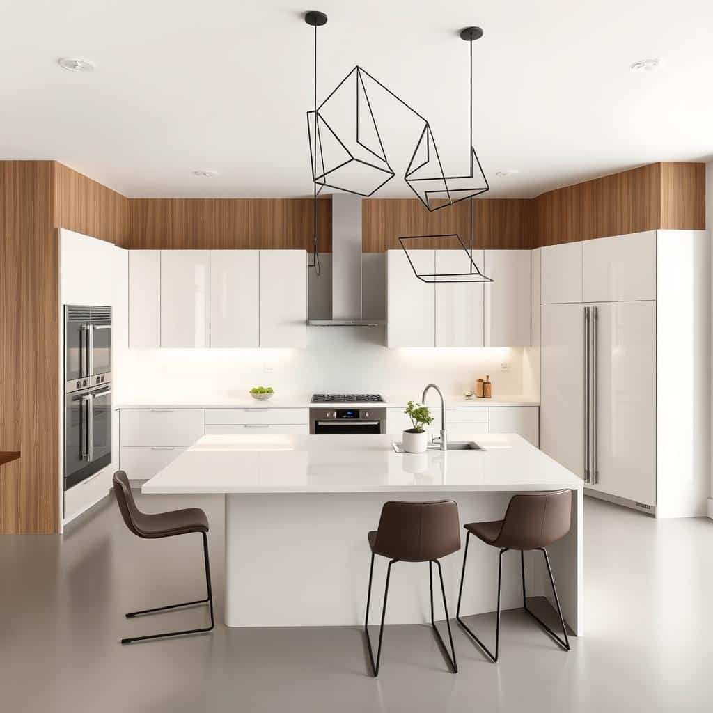 contemporary kitchen design features